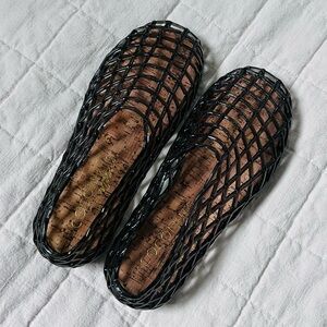 Coconuts by Matisse Black Woven Sandals